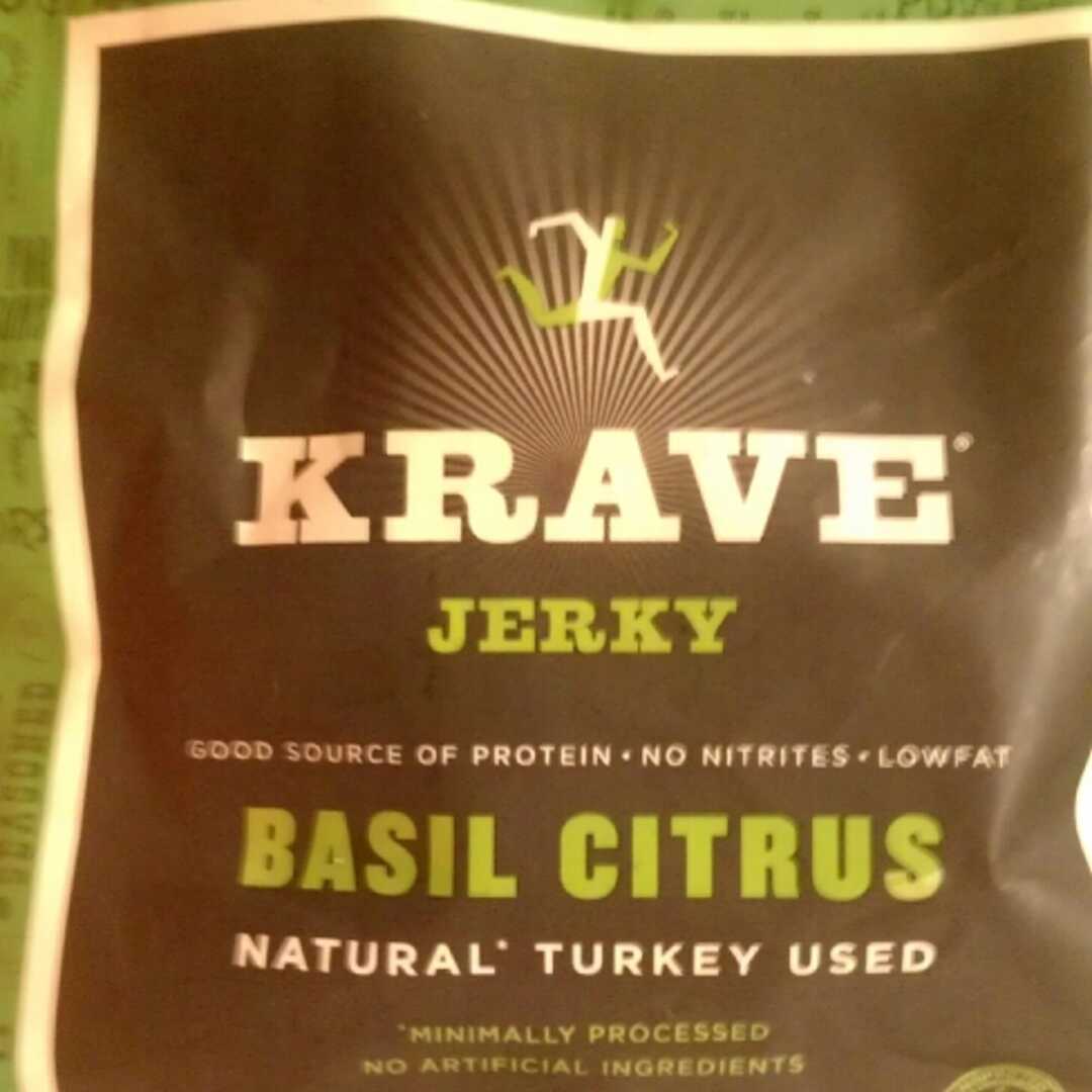 Krave Basil Citrus Turkey Jerky