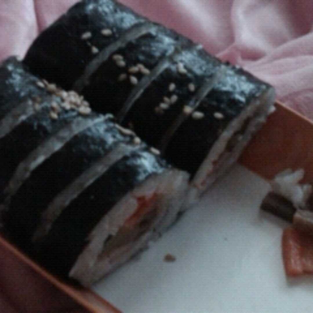 Sushi with Vegetables rolled in Seaweed