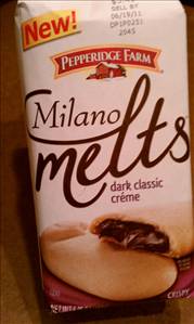 Pepperidge Farm Milano Melts Cookies - Dark Classic Creme