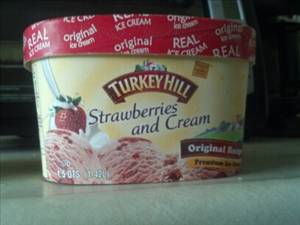 Turkey Hill Strawberries & Cream Premium Ice Cream
