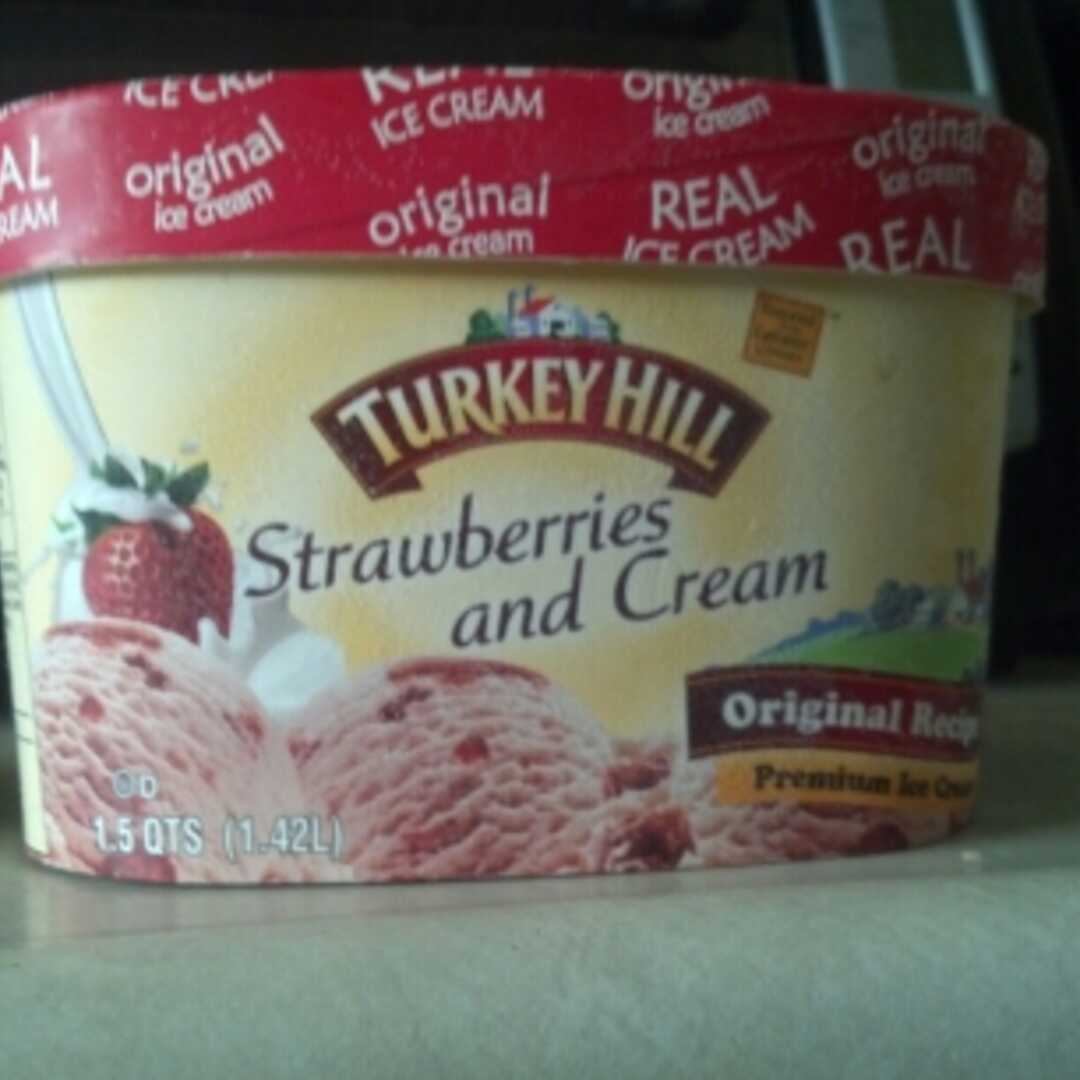 Turkey Hill Strawberries & Cream Premium Ice Cream