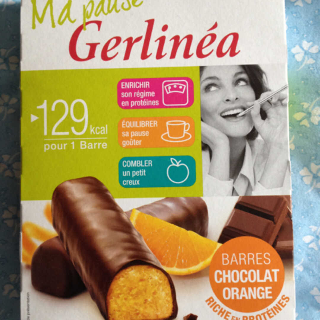 Calories et les Faits Nutritives pour Gerlinéa Barres Chocolat Orange