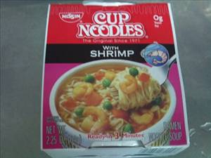 Nissin Ramen Noodles with Shrimp Soup Cup