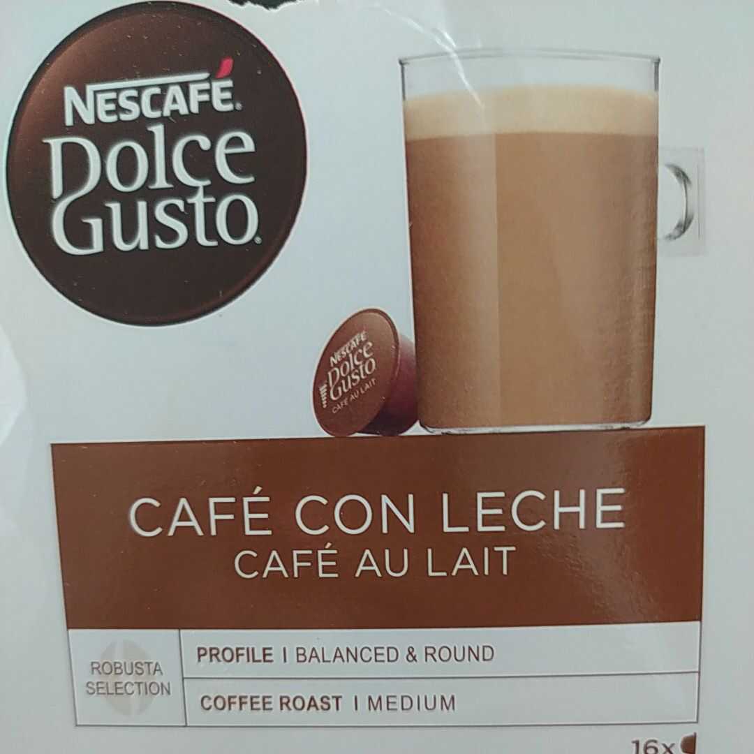 Calorías en Dolce Gusto Café con Leche e Información Nutricional