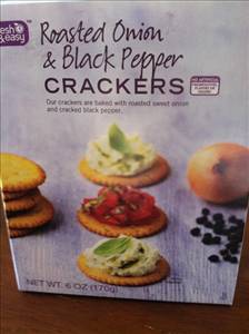 Fresh & Easy Roasted Onion & Black Pepper Crackers
