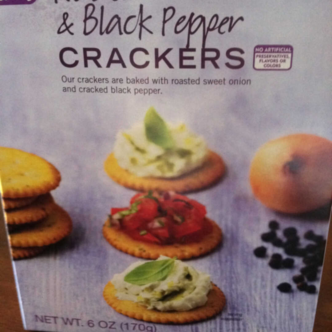 Fresh & Easy Roasted Onion & Black Pepper Crackers
