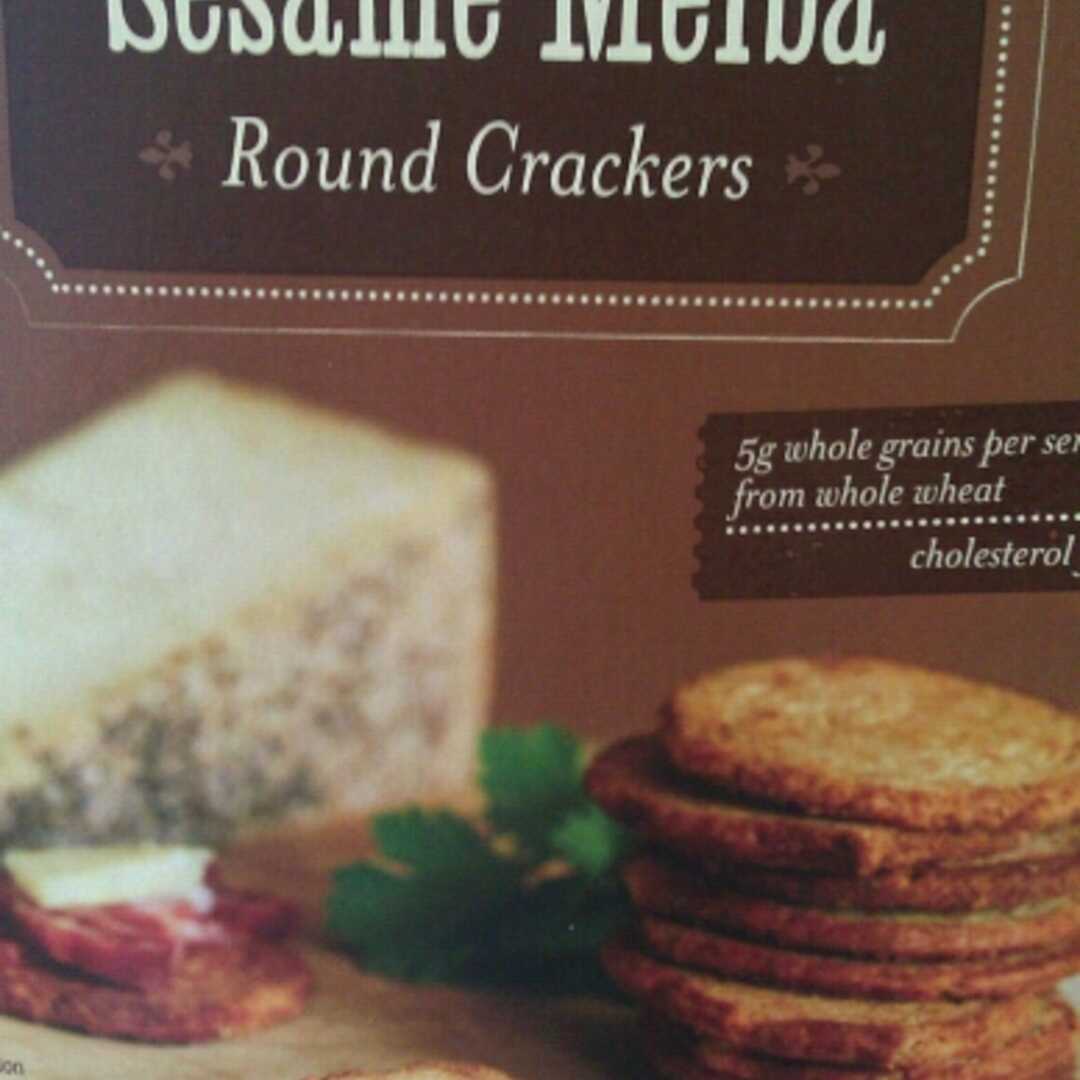 Trader Joe's Sesame Melba Round Crackers