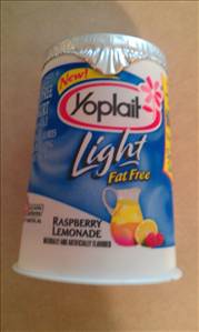 Yoplait Light Fat Free Raspberry Lemonade Yogurt