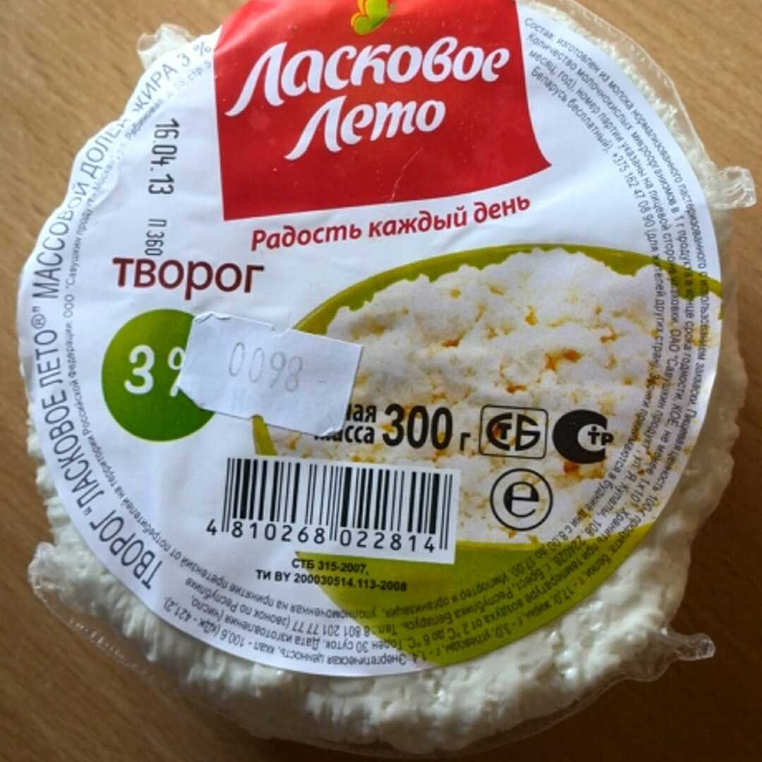 Ласковое Лето Творог 3%