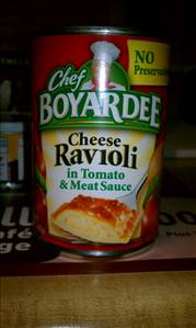 Chef Boyardee Cheese Ravioli in Tomato & Meat Sauce
