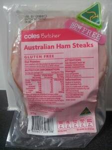 Coles Australian Ham Steaks