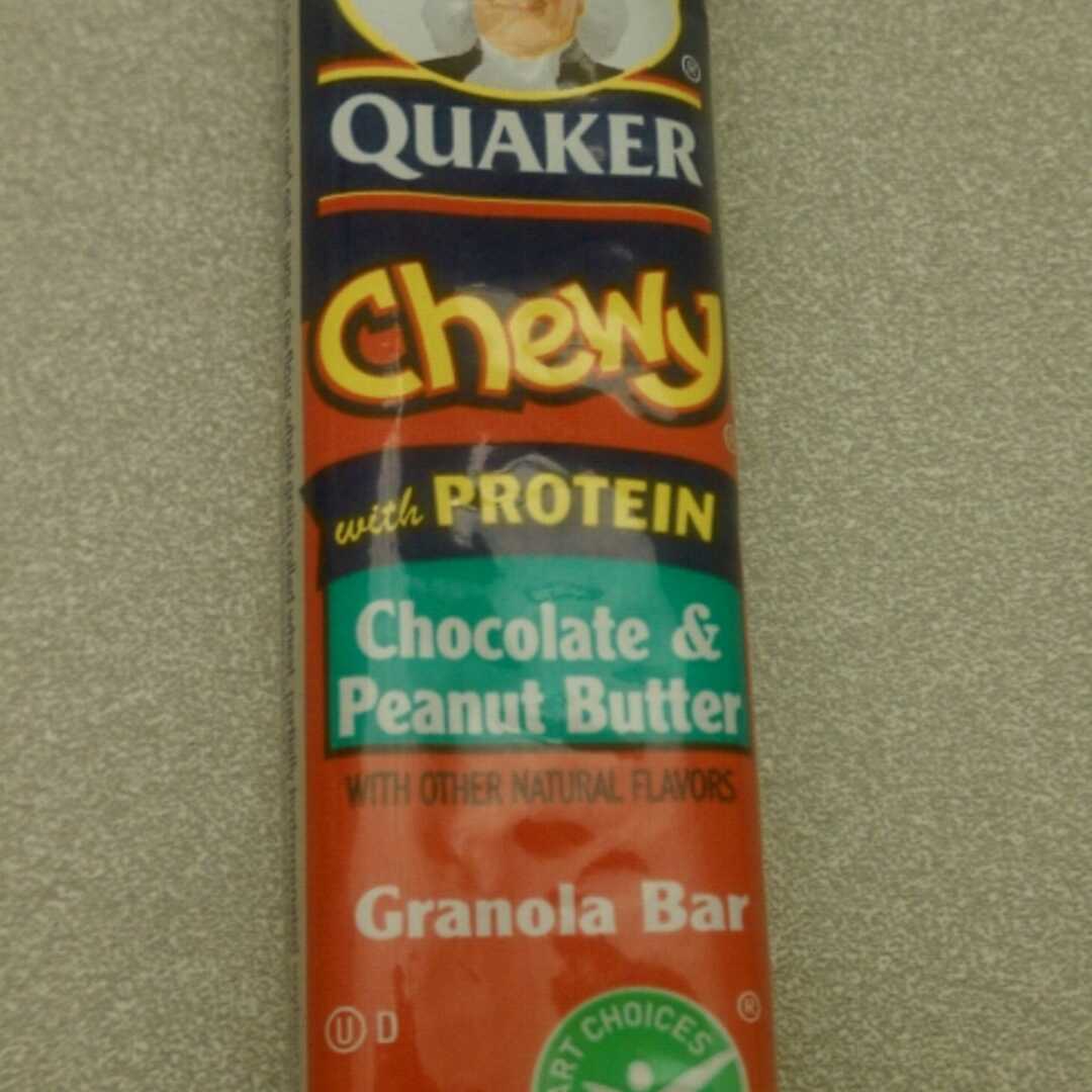 Quaker Chewy Lowfat Granola Bars - Peanut Butter & Chocolate with Protein