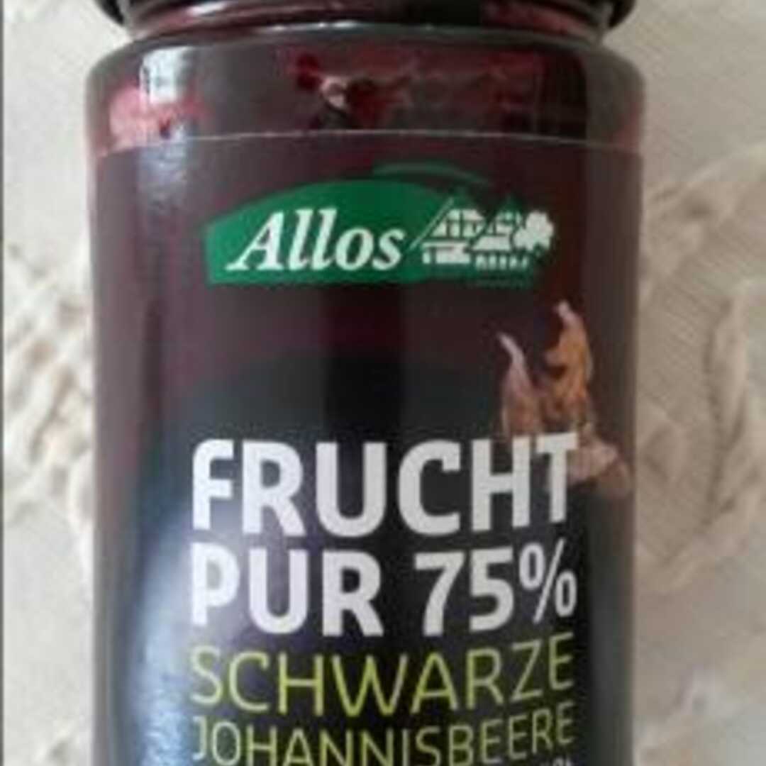 Allos Frucht Pur 75% Schwarze Johannisbeere