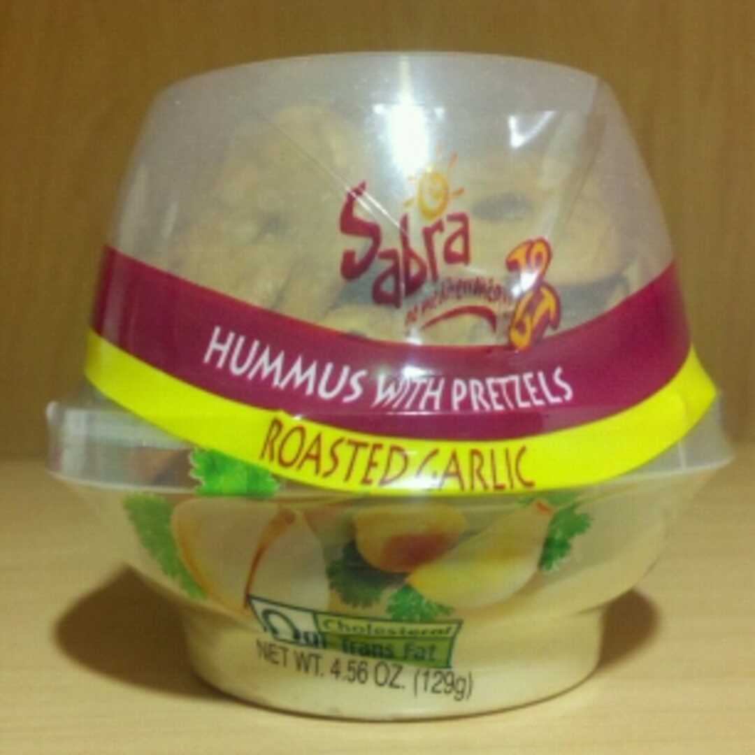 Sabra Roasted Garlic Hummus with Pretzel Crisps