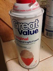 Great Value Whipped Light Cream