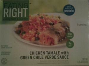 Eating Right Chicken Tamale with Green Chile Verde Sauce