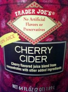 Trader Joe's Cherry Cider