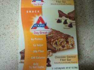 Atkins Snack Chocolate Oatmeal Fiber Bar