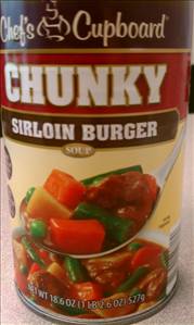 Chef's Cupboard Chunky Sirloin Burger Soup