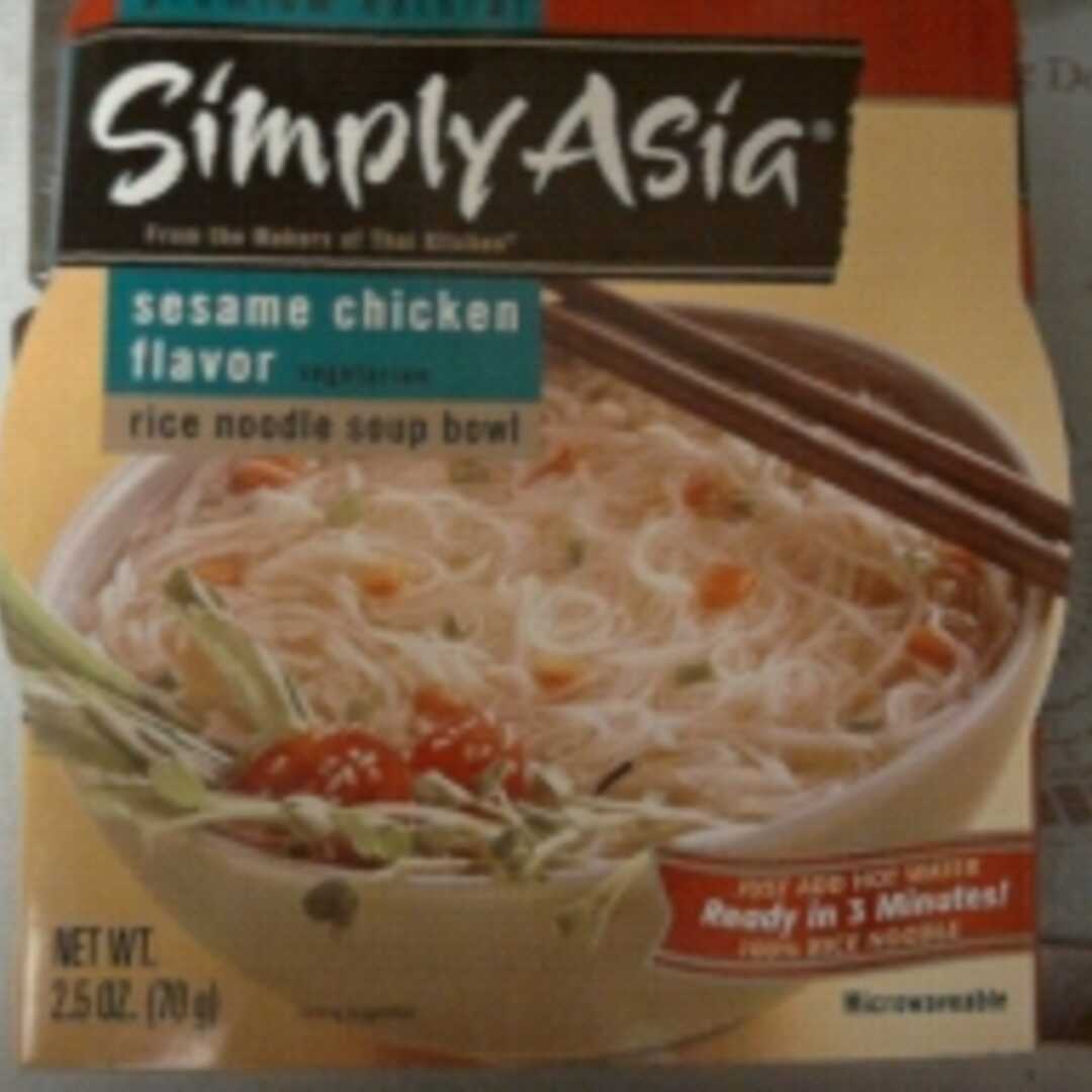 Simply Asia Sesame Chicken Flavor Vegetarian Rice Noodle Soup Bowl