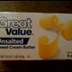 Great Value Unsalted Sweet Cream Butter Sticks
