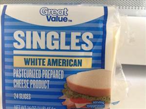 Great Value White American Pasteurized Cheese