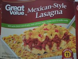 Great Value Mexican Style Lasagna