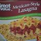 Great Value Mexican Style Lasagna