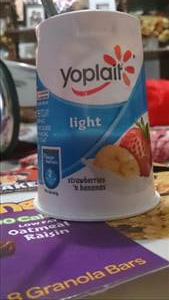 Yoplait Light Fat Free Yogurt - Strawberries 'N Bananas