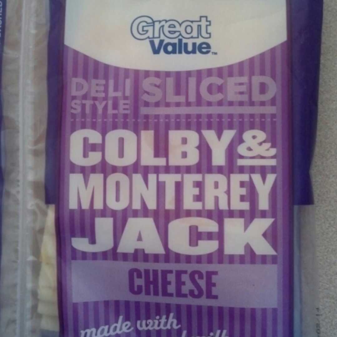 Great Value Colby & Monterey Jack Cheese Slice
