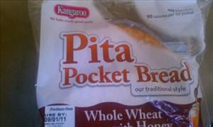 Kangaroo Whole Wheat with Honey Pita Pocket Bread