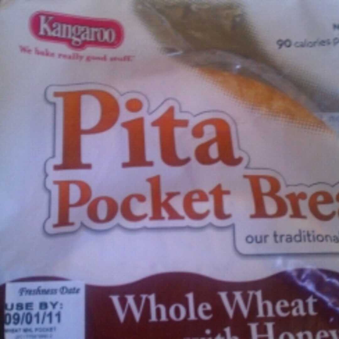 Kangaroo Whole Wheat with Honey Pita Pocket Bread