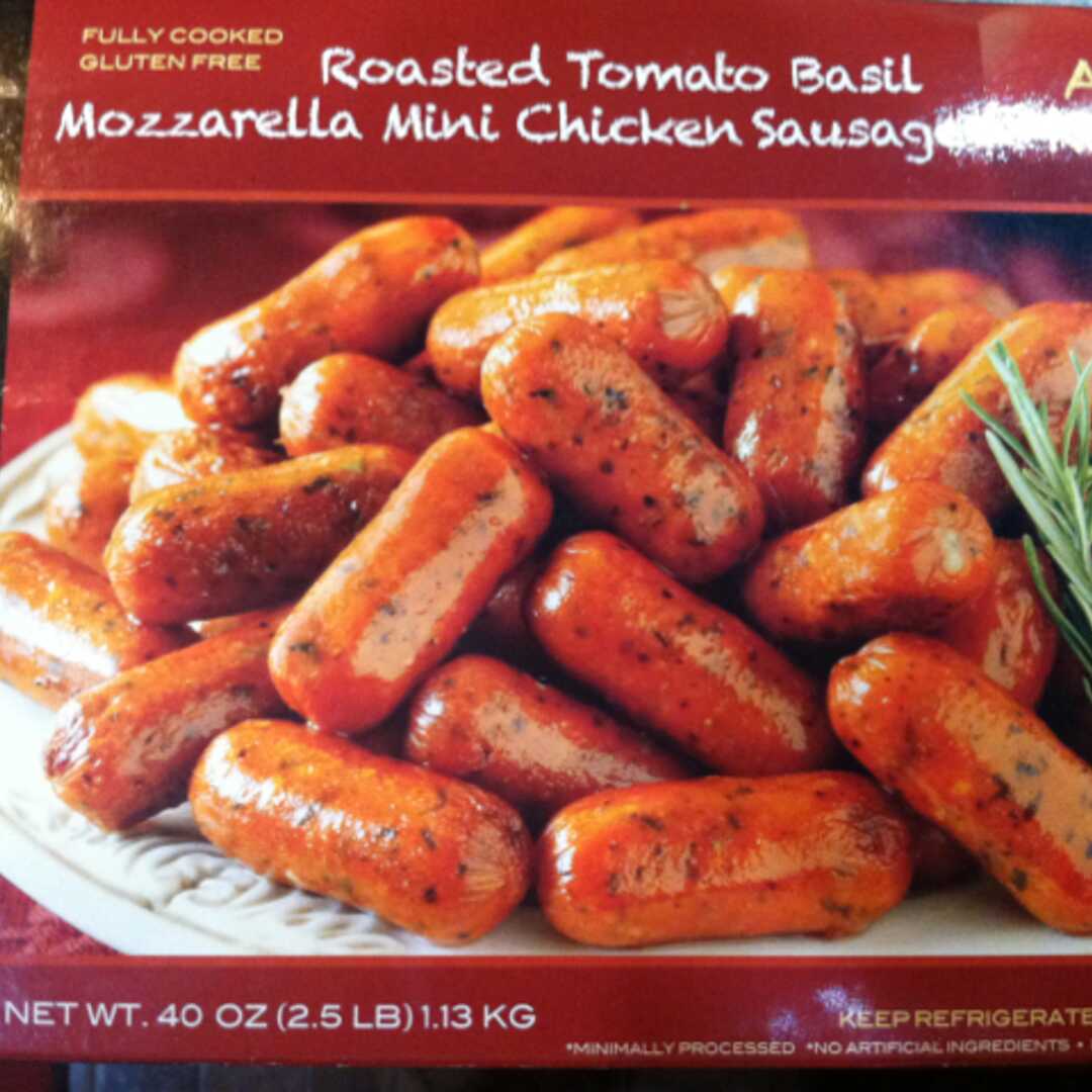 Old World Kitchen Roasted Tomato Basil Mozzarella Gourmet Mini Chicken Sausage
