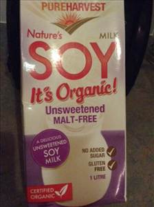 Pure Harvest Soy Milk Unsweetened Malt Free