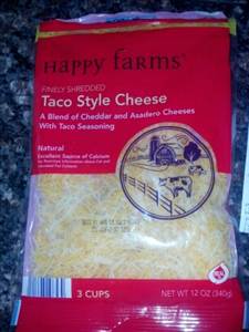 Happy Farms Shredded Taco Style Cheese