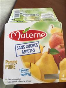Materne Compote Pomme Poire sans Sucre Ajouté