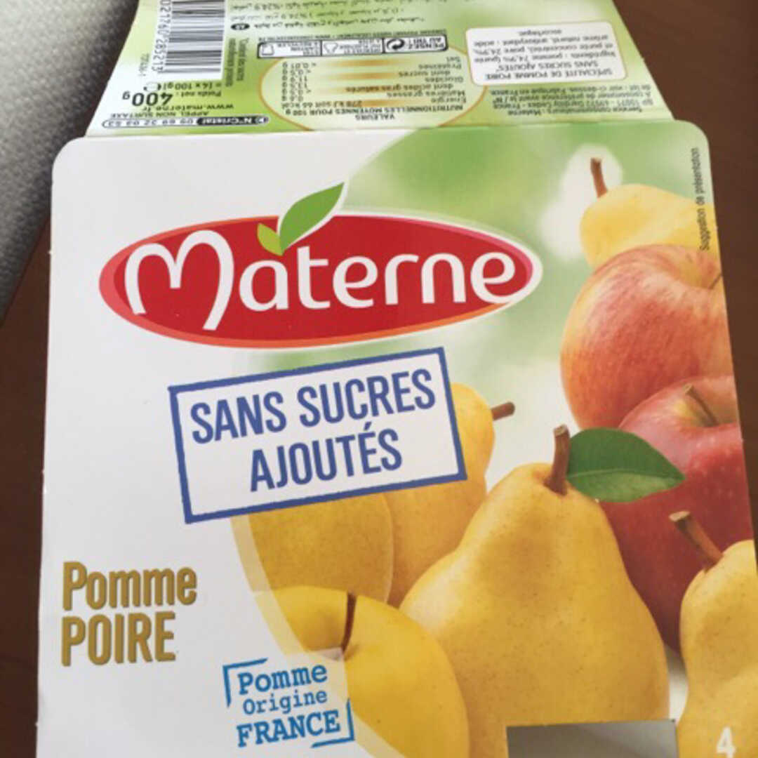 Materne Compote Pomme Poire Sans Sucre