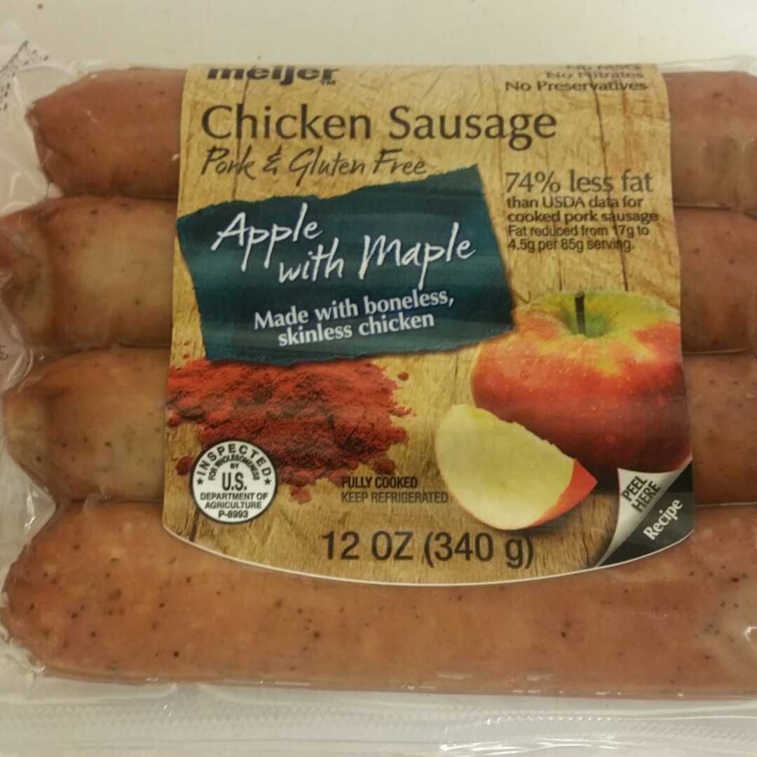 Meijer Apple with Maple Chicken Sausage