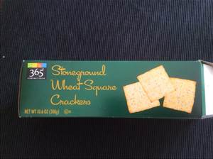 365 Stoneground Wheat Square Crackers