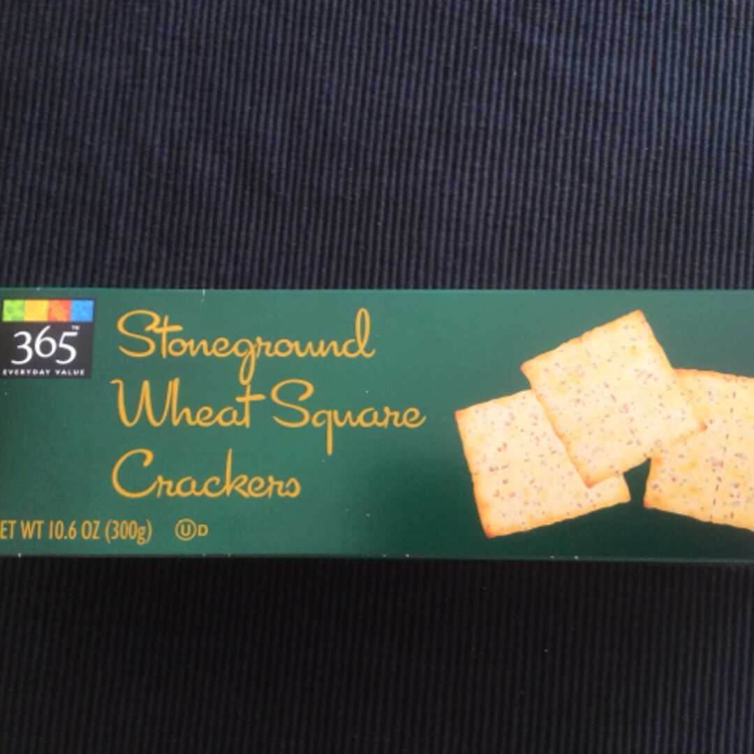 365 Stoneground Wheat Square Crackers