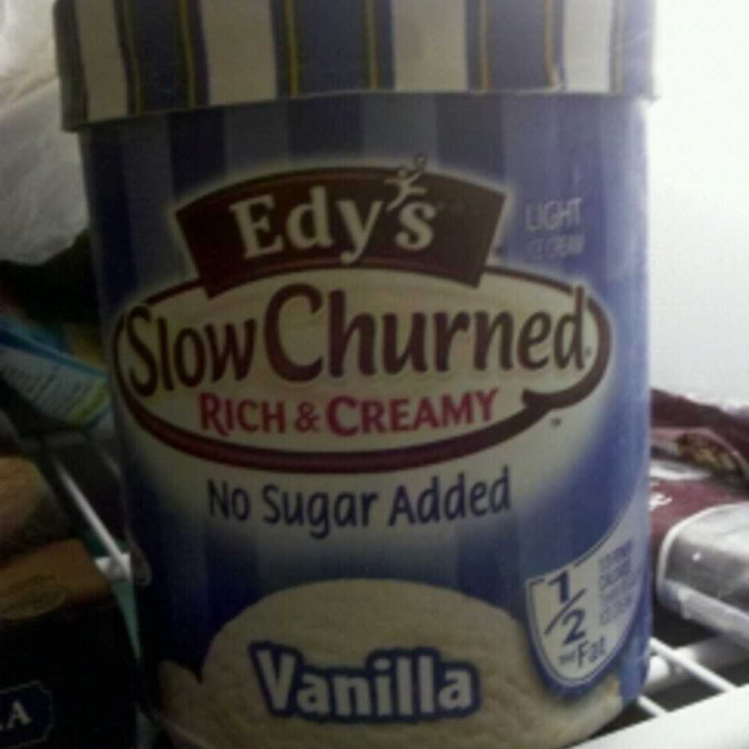 Edy's Slow Churned Rich & Creamy No Sugar Added Rich & Creamy Vanilla Ice Cream