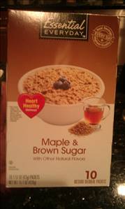 Essential Everyday Maple & Brown Sugar Instant Oatmeal