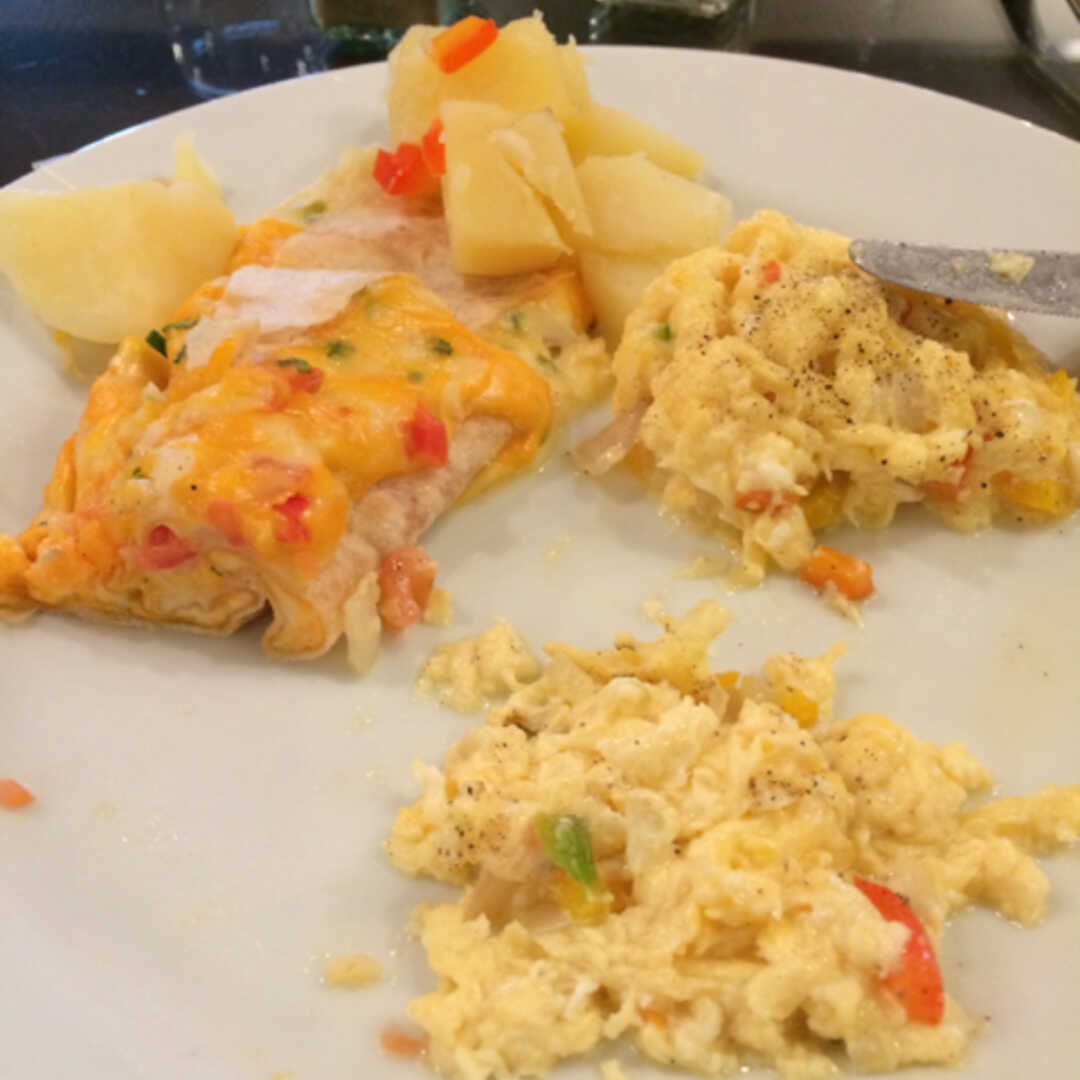 Egg Omelet or Scrambled Egg with Vegetables