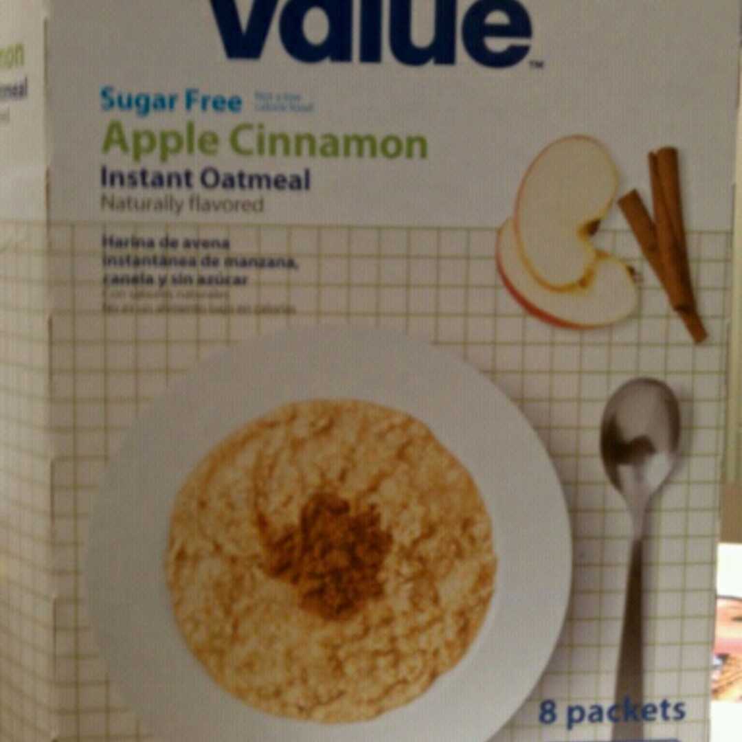 Great Value Sugar Free Apple Cinnamon Oatmeal