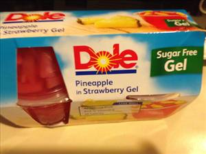 Dole Pineapple in Sugar Free Strawberry Gel