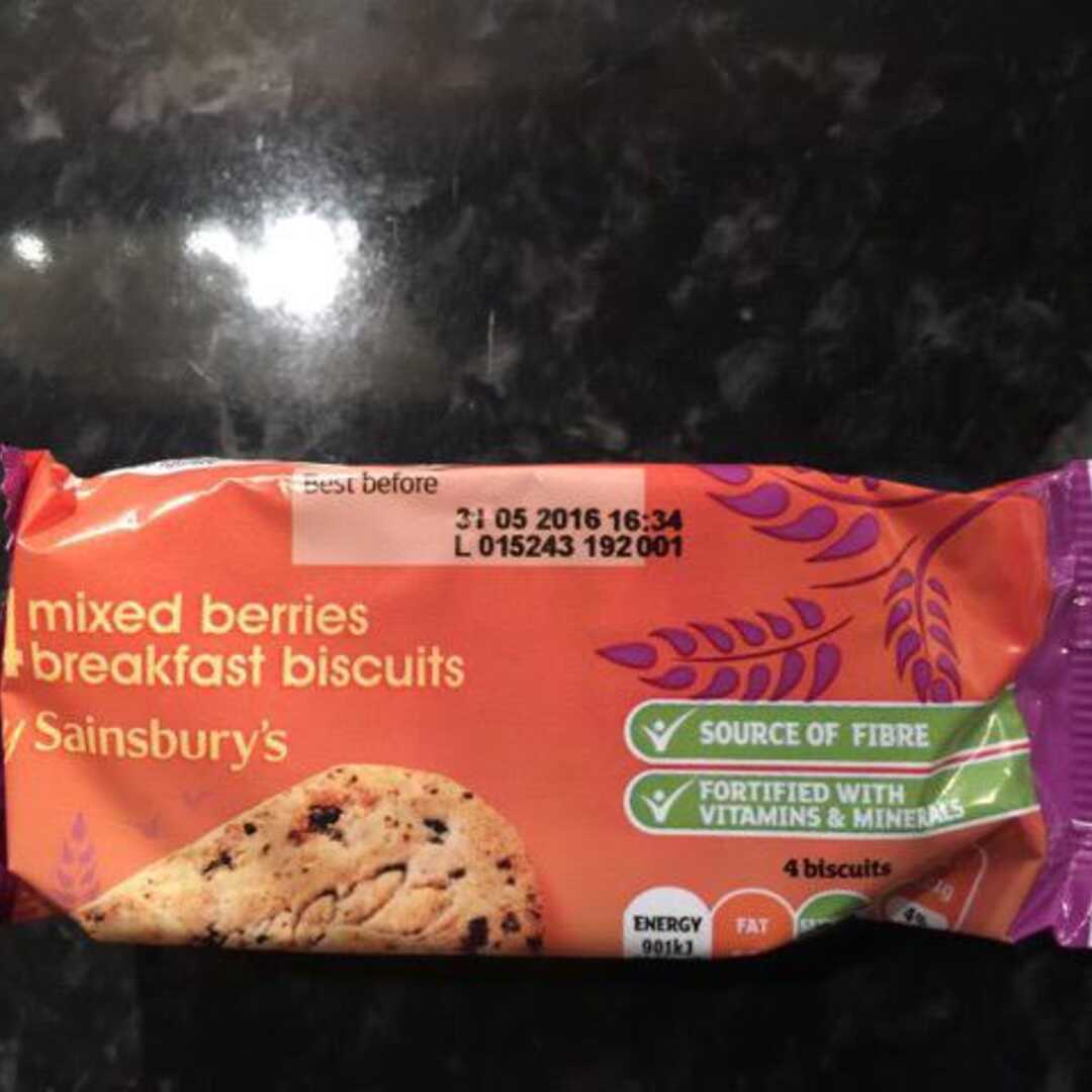 By Sainsbury's Mixed Berries Breakfast Biscuits