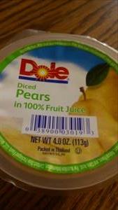 Dole Diced Pears in 100% Fruit Juice