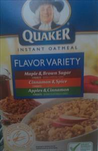 Quaker Instant Oatmeal Flavor Variety Pack - Maple & Brown Sugar, Cinnamon & Spice, Apples & Cinnamon