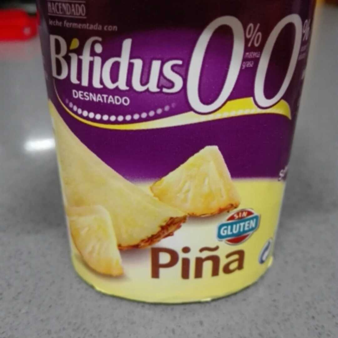 Hacendado Yogur Bifidus Desnatado Piña