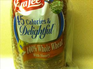 Sara Lee 100% Whole Wheat with Honey Bakery Bread